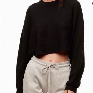 Wilfred black crop sweater